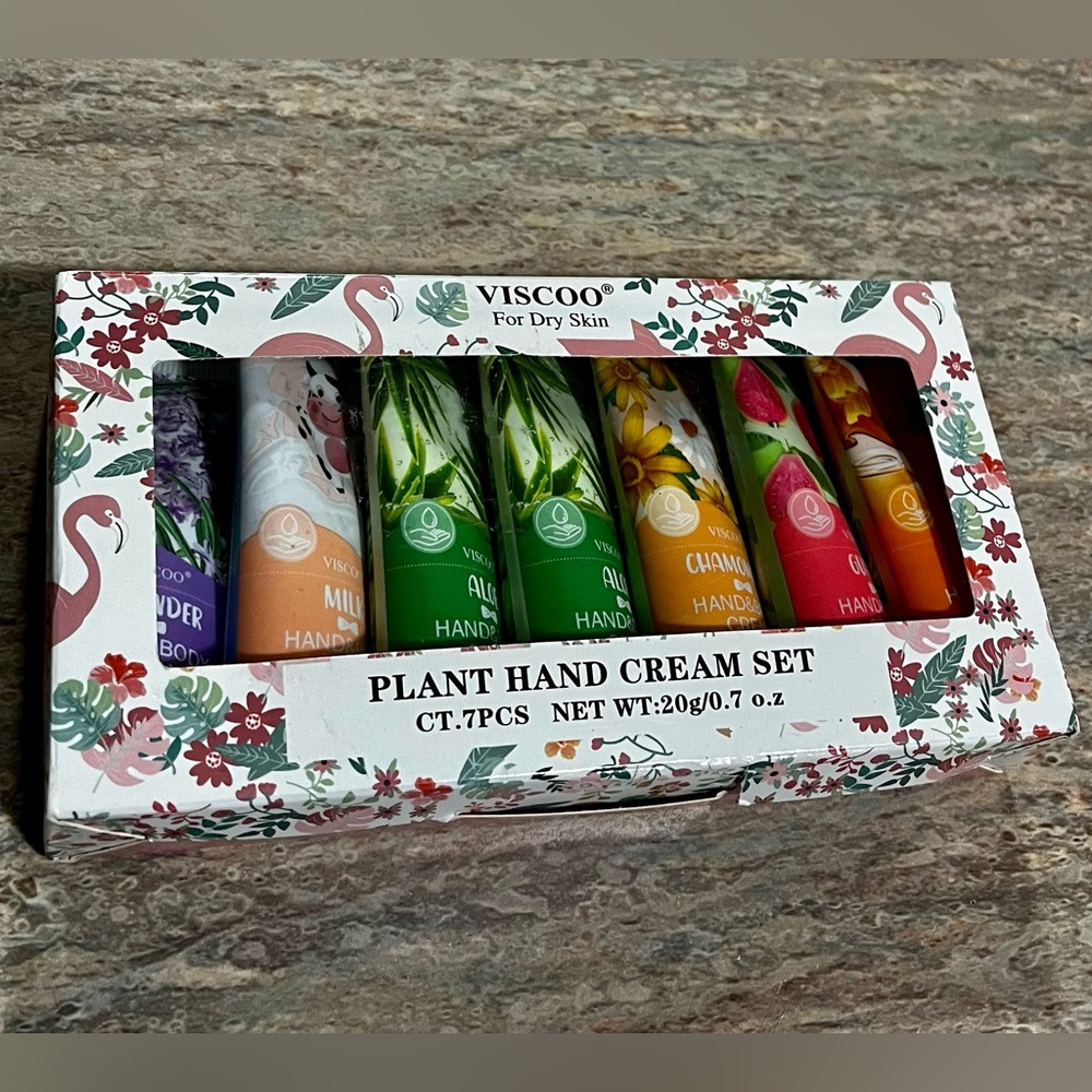 NIB Viscoo 7-Piece Plant Hand Cream Set